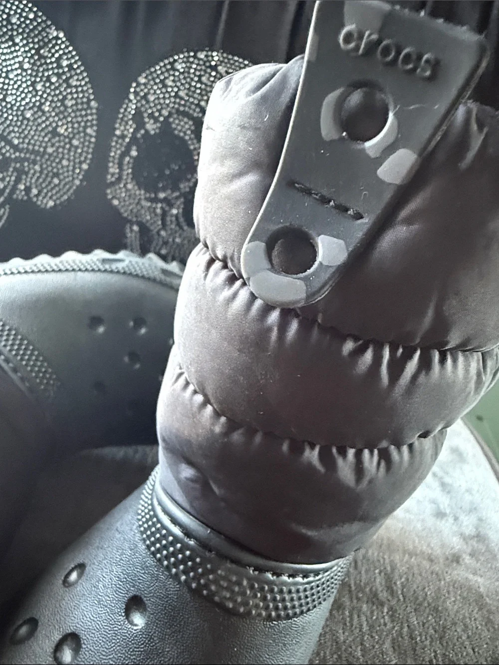 CROCS Black Puffer Clog Boots